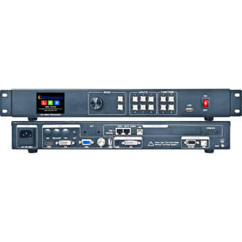 AMOONSKY AMS-VS100 LED video controller original front and rear panel views