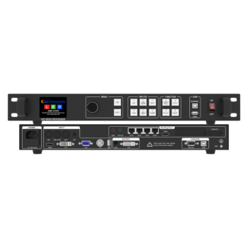 AMOONSKY AMS-VS400 LED video controller original front and rear panel views