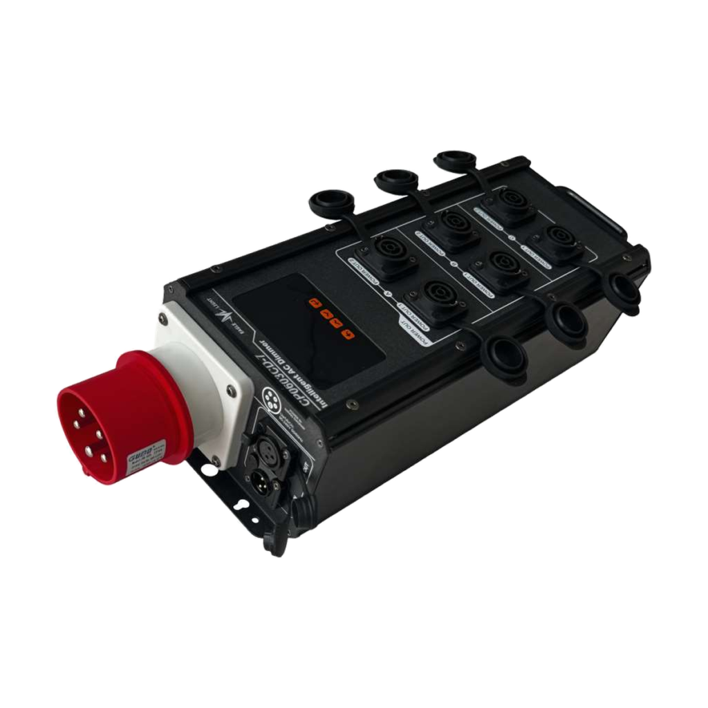 EAGLE LIGHT CP0603CD-7 six-channel DMX512 dimming TRUE1 power distributor, original manufacturer catalog photograph on transparent background
