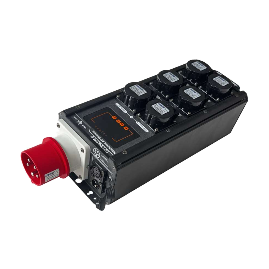 EAGLE LIGHT CP0603IR-6 six-channel DMX512 switched power distributor, original manufacturer catalog photograph on transparent background