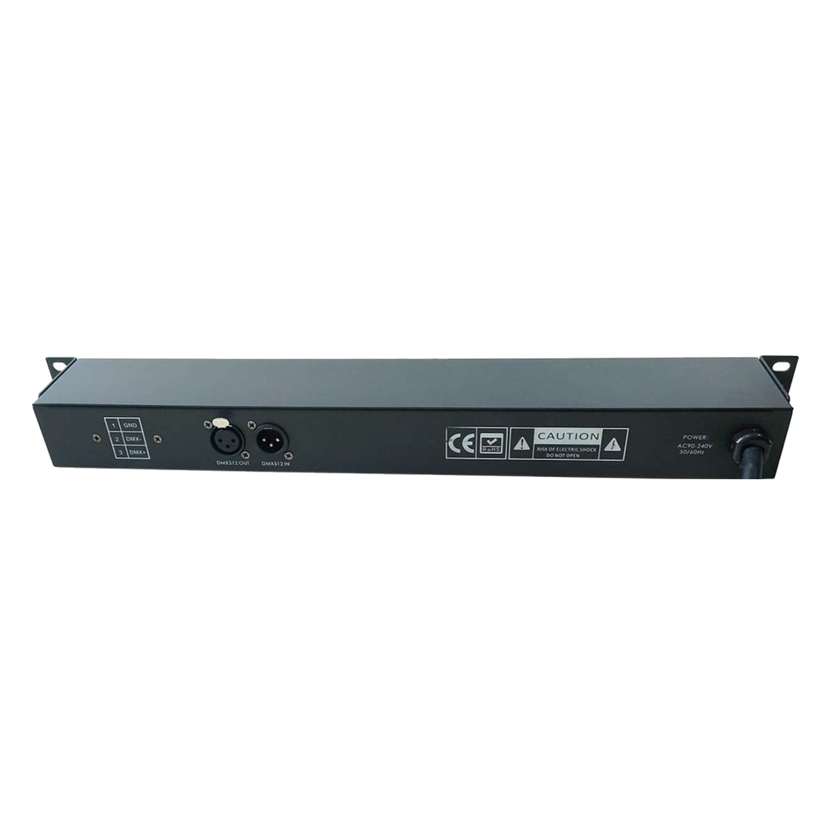 Rear view of EAGLE LIGHT CP0802 8-channel intelligent switching power sequencer with universal outlets from the original product catalog