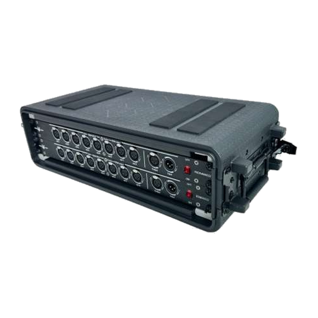 EAGLE LIGHT CPS02S-2 2U integrated stage lighting signal cabinet, original manufacturer product photograph with rack enclosure and control connectors