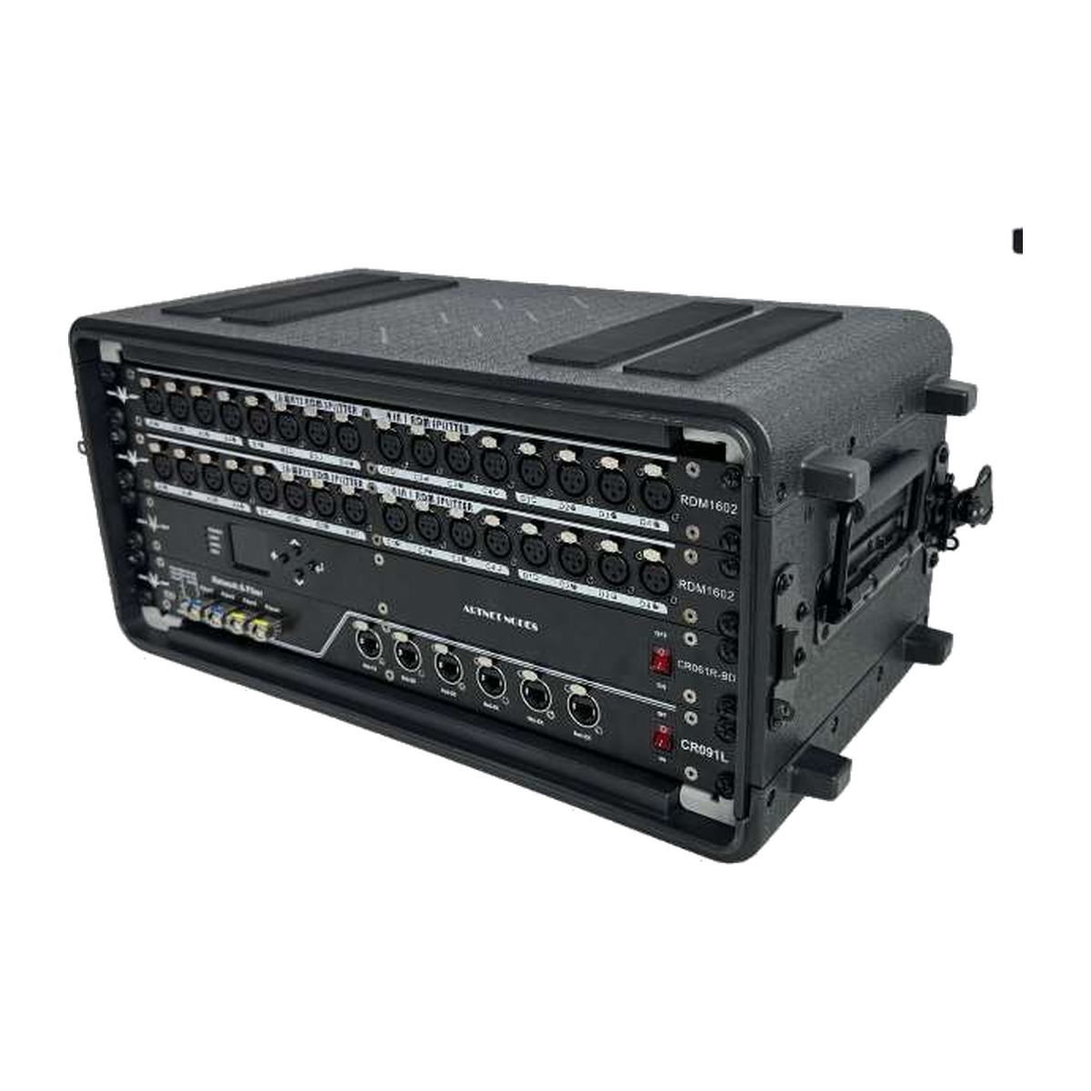 EAGLE LIGHT CPS04S-1 4U integrated stage lighting signal cabinet, original manufacturer product photograph with rack enclosure and control connectors