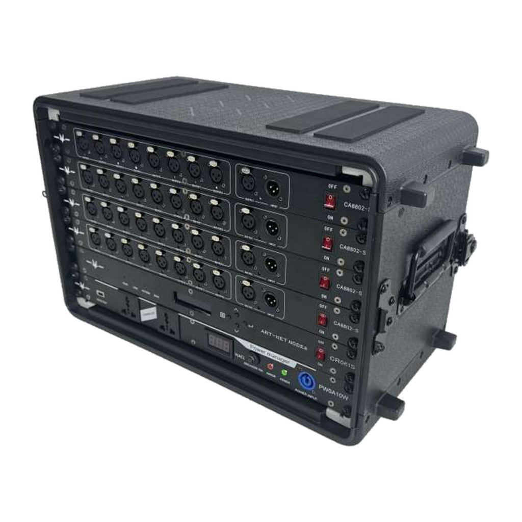 EAGLE LIGHT CPS06S-1 6U integrated stage lighting signal cabinet, original manufacturer product photograph with rack enclosure and control connectors