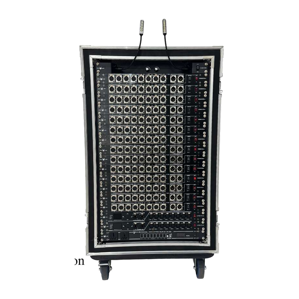 EAGLE LIGHT CPS18S-1 18U integrated stage lighting signal cabinet, original manufacturer product photograph with rack enclosure and control connectors
