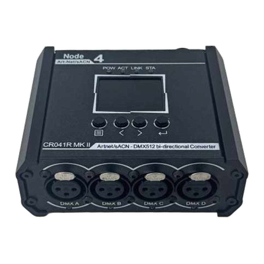 EAGLE LIGHT CR041R MK II 4-Channel Art-Net sACN Controller, manufacturer catalog photograph, view 1
