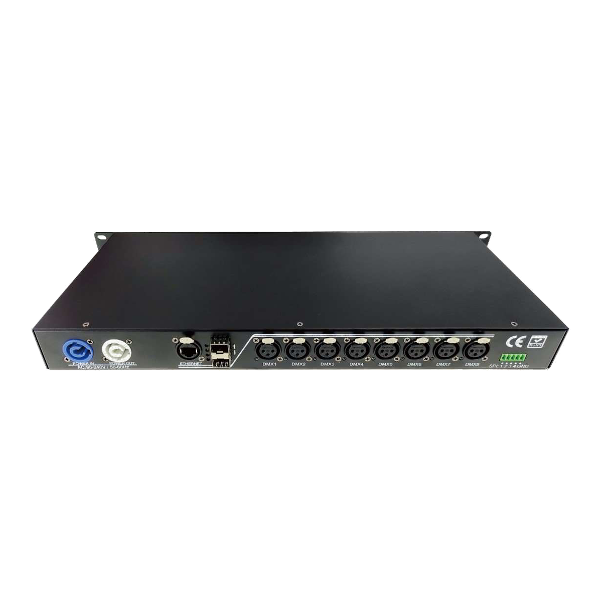EAGLE LIGHT CR061L-BD 8-Channel Art-Net DMX Fiber Controller, product photograph, view 2