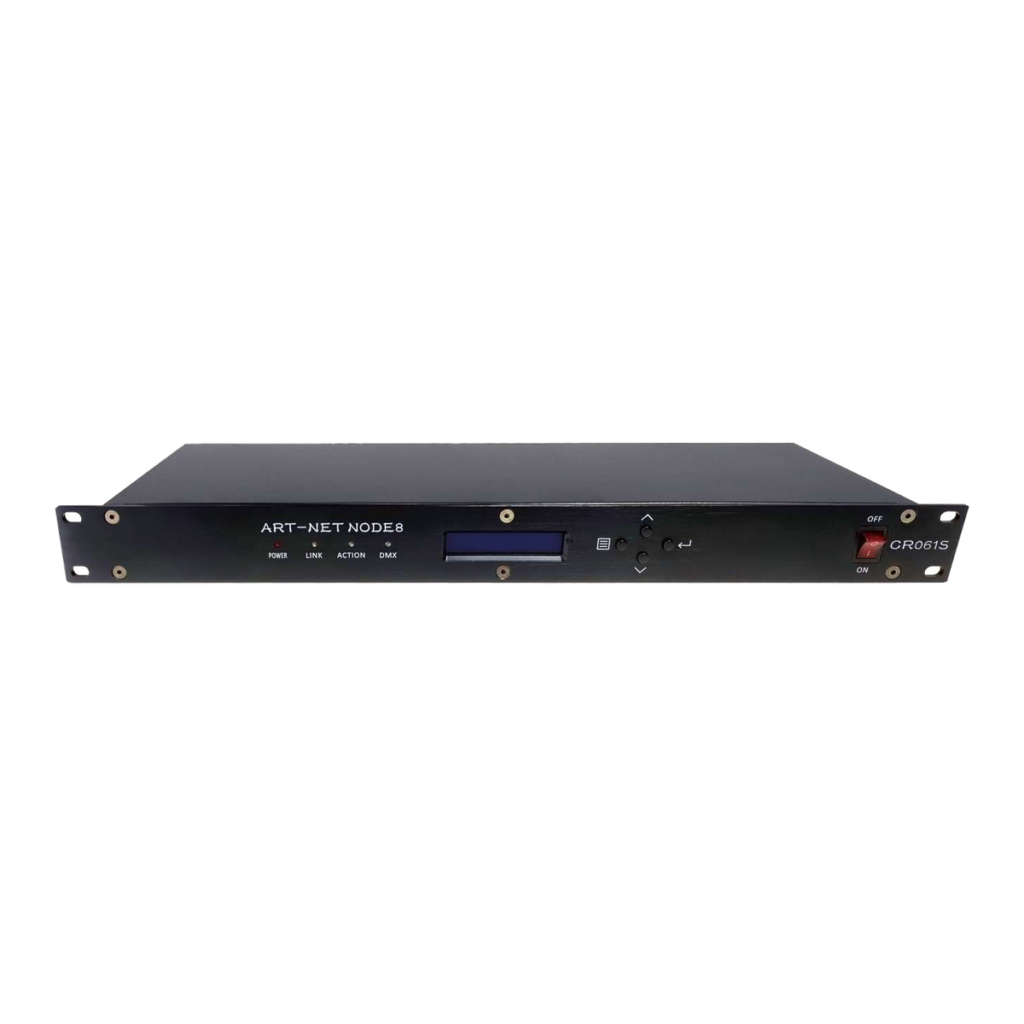 EAGLE LIGHT CR061SA 8-Channel Dual-Port Art-Net DMX Controller, product photograph, view 1