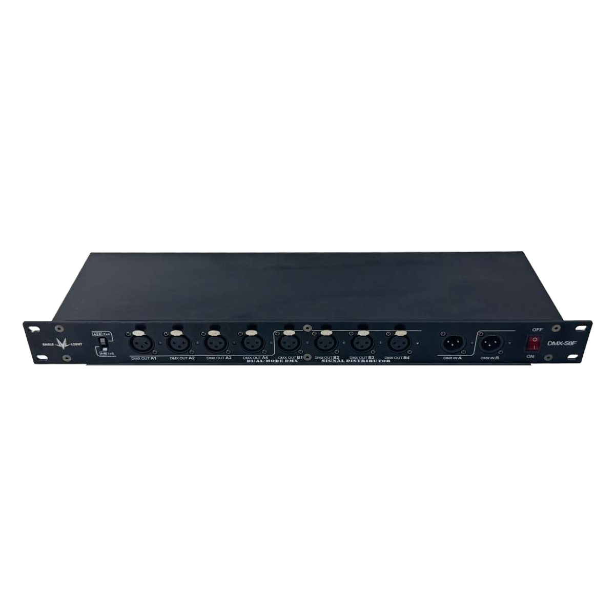 EAGLE LIGHT DMX-S8F professional DMX signal splitter, actual manufacturer catalog product photograph