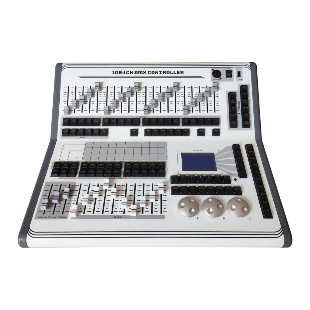 EAGLE LIGHT MH1024B 1024-channel DMX512 lighting control console with twenty manual faders and moving head controls