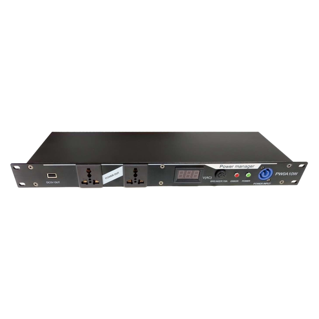 Front view of EAGLE LIGHT PW0A10W 10-channel cabinet power supply unit, manufacturer catalog product photograph