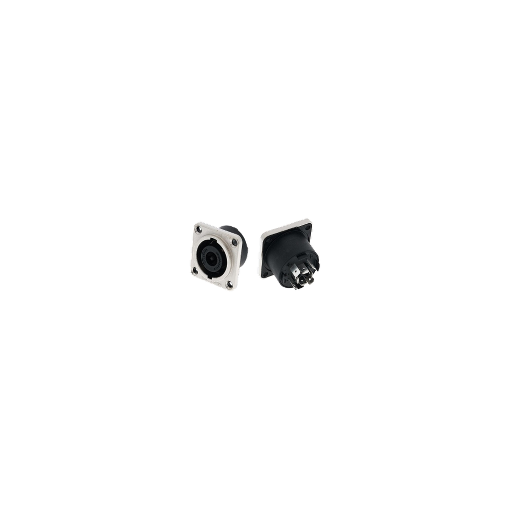NEUTRIK NL8 MPRXX 8-pole chassis socket, isolated genuine April 2026 catalogue photograph on a transparent background