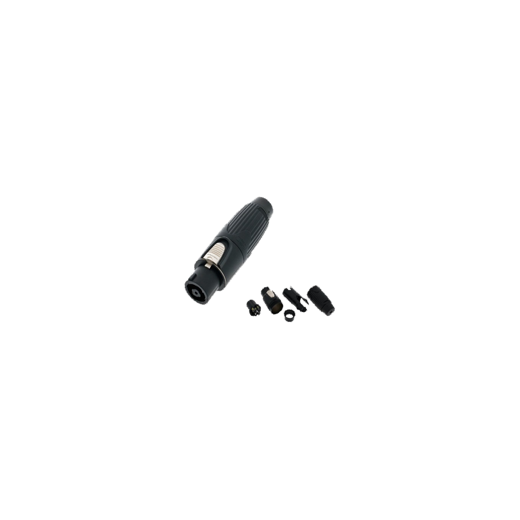 NEUTRIK NLT8 FXX-BAG 8-pole black metal cable connector and assembly components