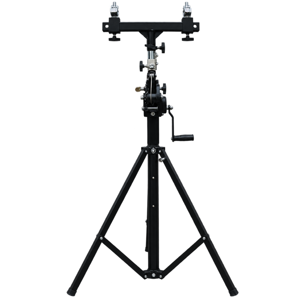 REDJET 4m single-tier heavy-duty hand-crank lighting stand with winch and tripod