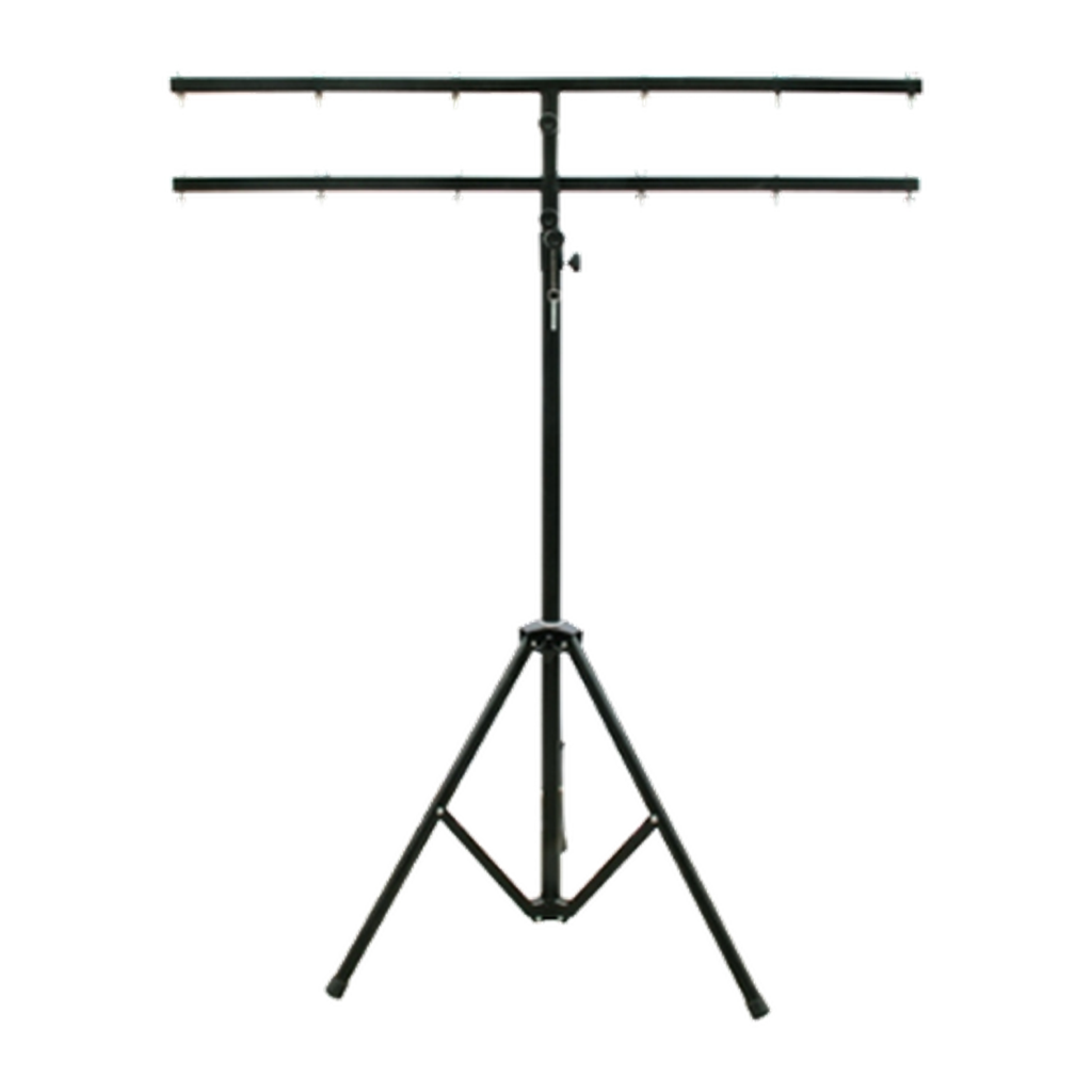 REDJET double-tier lighting stand with twin horizontal bars and tripod base