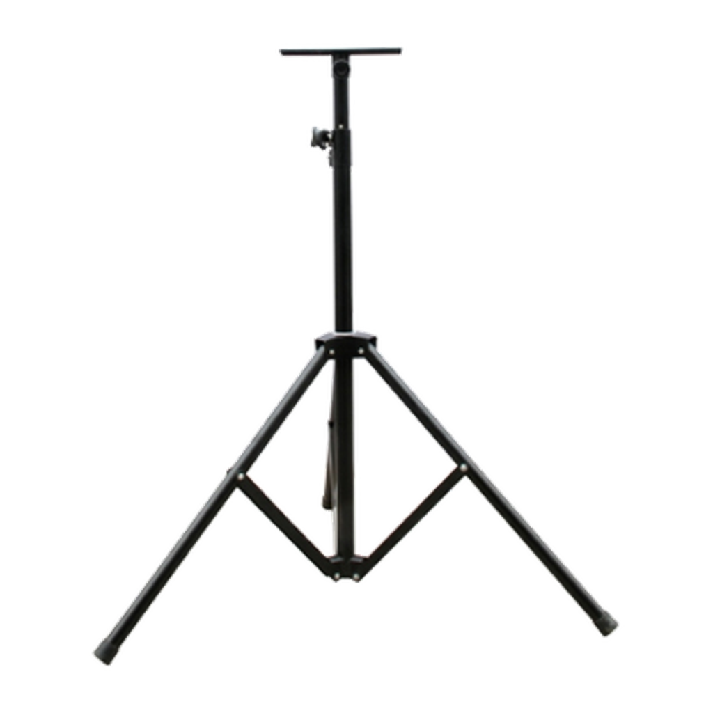 REDJET followspot mounting stand with top support and tripod legs