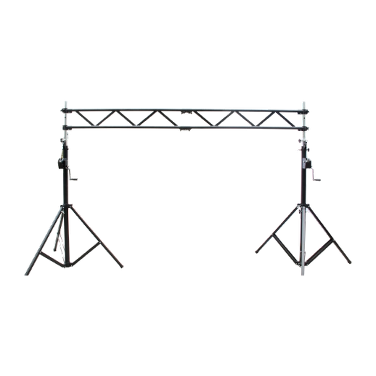 REDJET hand-crank support rack shown as two supporting stands with a truss span