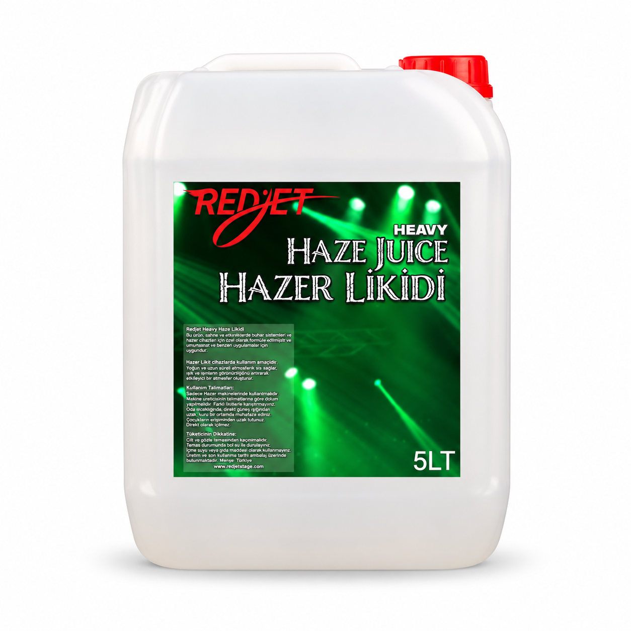 REDJET HAZE-L3 Heavy Haze Fluid 5L container with red cap and green label
