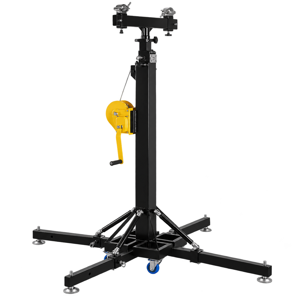 REDJET XH-DJ004 4m telescopic-leg manual crank stand, isolated product view