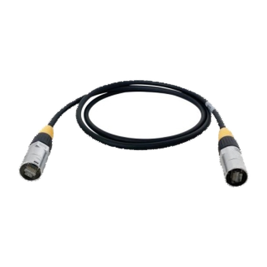 VMCABLE VM-CAT6-3: 3 m CAT6 copper network cable with black PVC jacket and two RJ45 D-format compatible connectors. Authentic catalog photograph on transparent background.