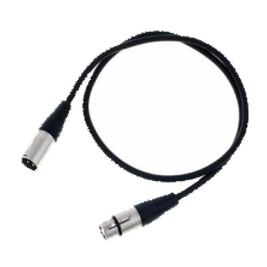 VMCABLE VM-DMX-2: 2 m DMX or microphone cable with Neutrik NC3MXX and NC3FXX 3-pole connectors. Genuine catalog product photograph on a transparent background.