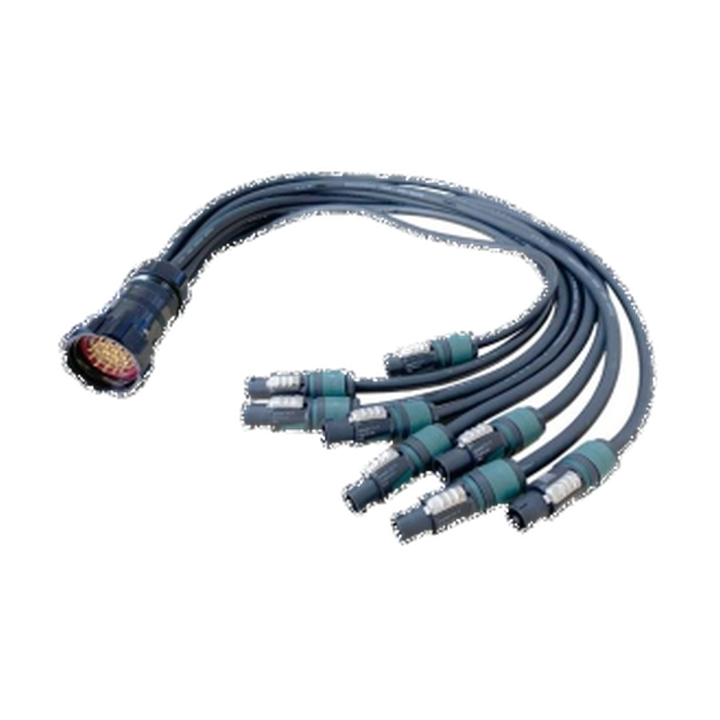 VMCABLE VM-EL1NL4-1 one metre 19-pole speaker fan-out cable to eight Neutrik 4-pole connectors