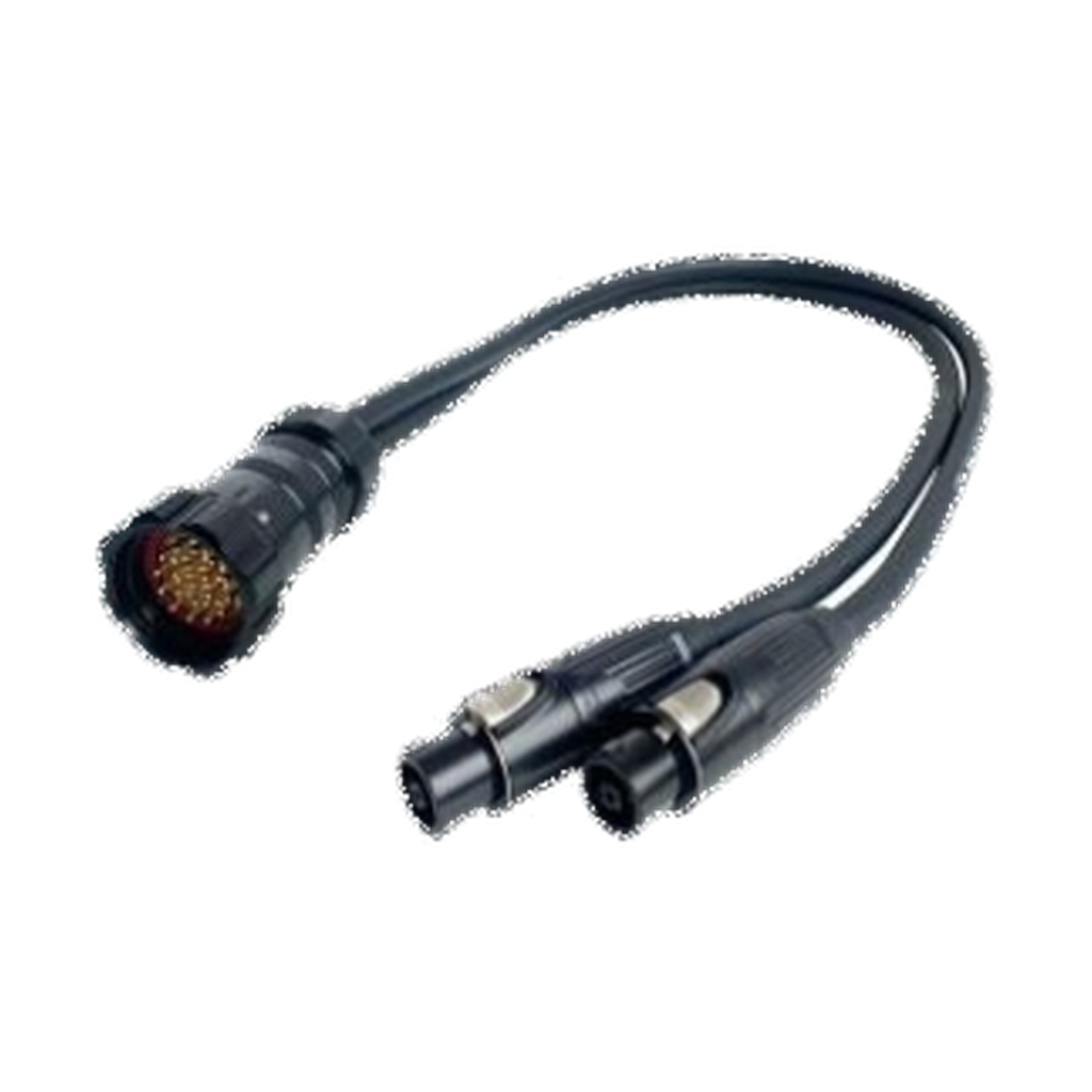 VMCABLE VM-EL1NLT8-1 1 m 19-pole multipin to dual Neutrik NLT8 8-pole speaker fan-out cable