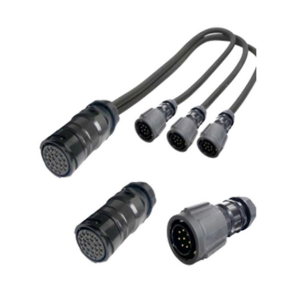 VMCABLE VM-FEV7B-3 three metre 25-pole female to three 8-pole male speaker fan-out assembly