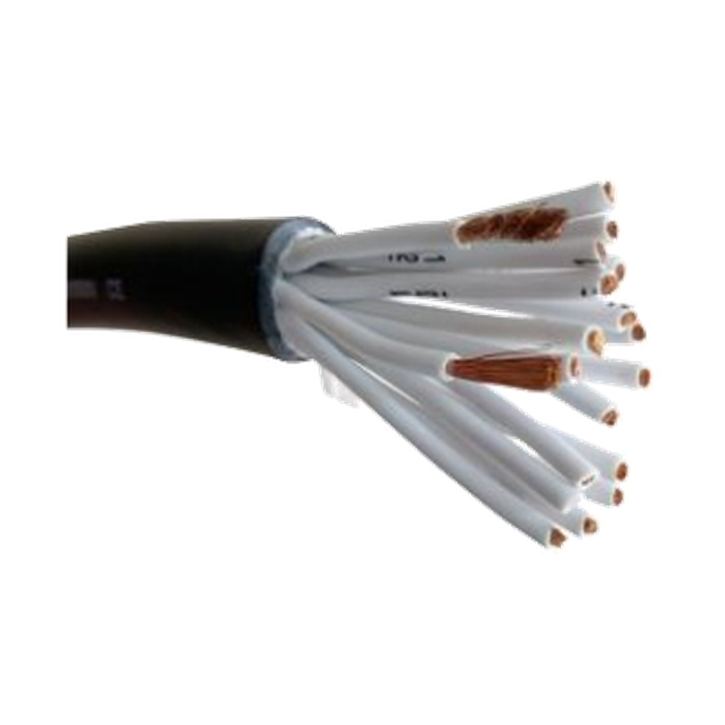 VMCABLE VM-H1925RN round multicore power cable with 19 x 2.5 mm² conductors and black PVC outer jacket