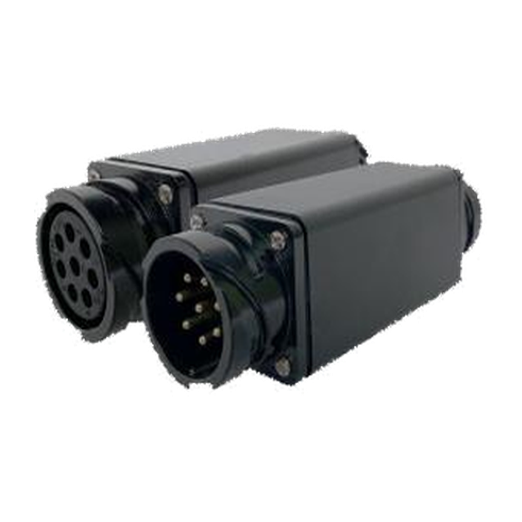 VMCABLE VM-LK008 back-to-back eight-pole speaker connector adapter with male and female VM-LK008 ends