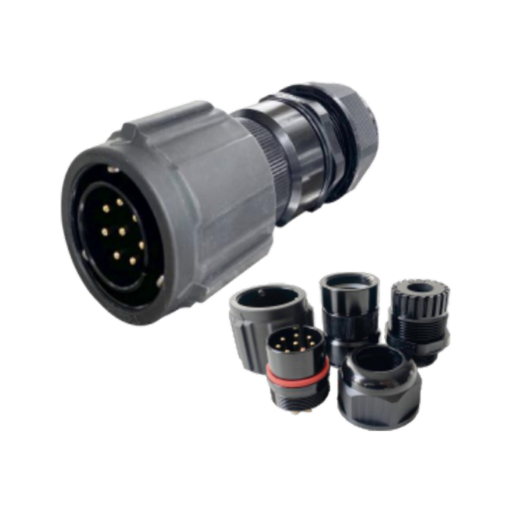 VMCABLE VM-LK008MV eight-pole male round metal speaker cable connector