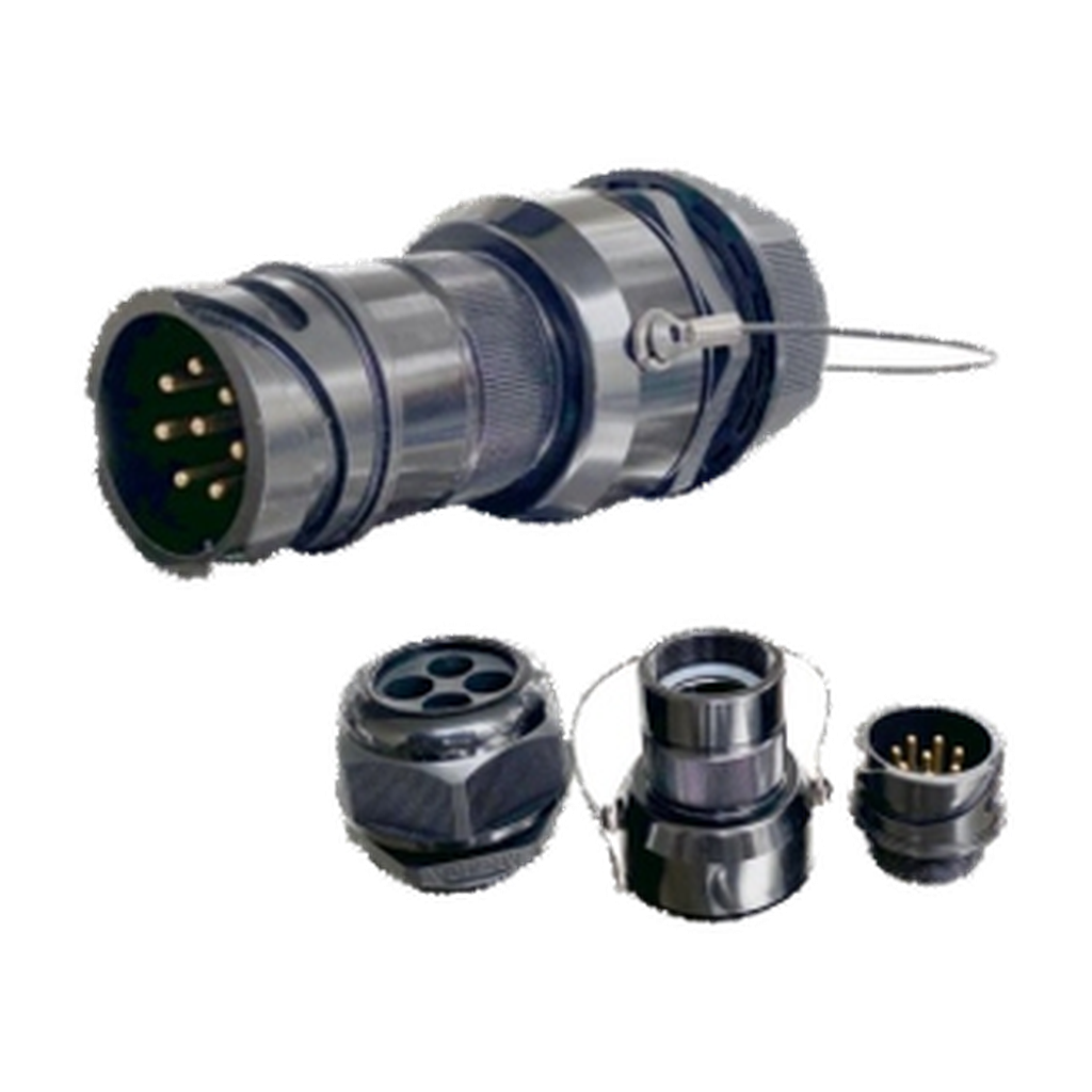 VMCABLE VM-LK008MV-SW eight-pole male metal speaker cable connector with locking hardware