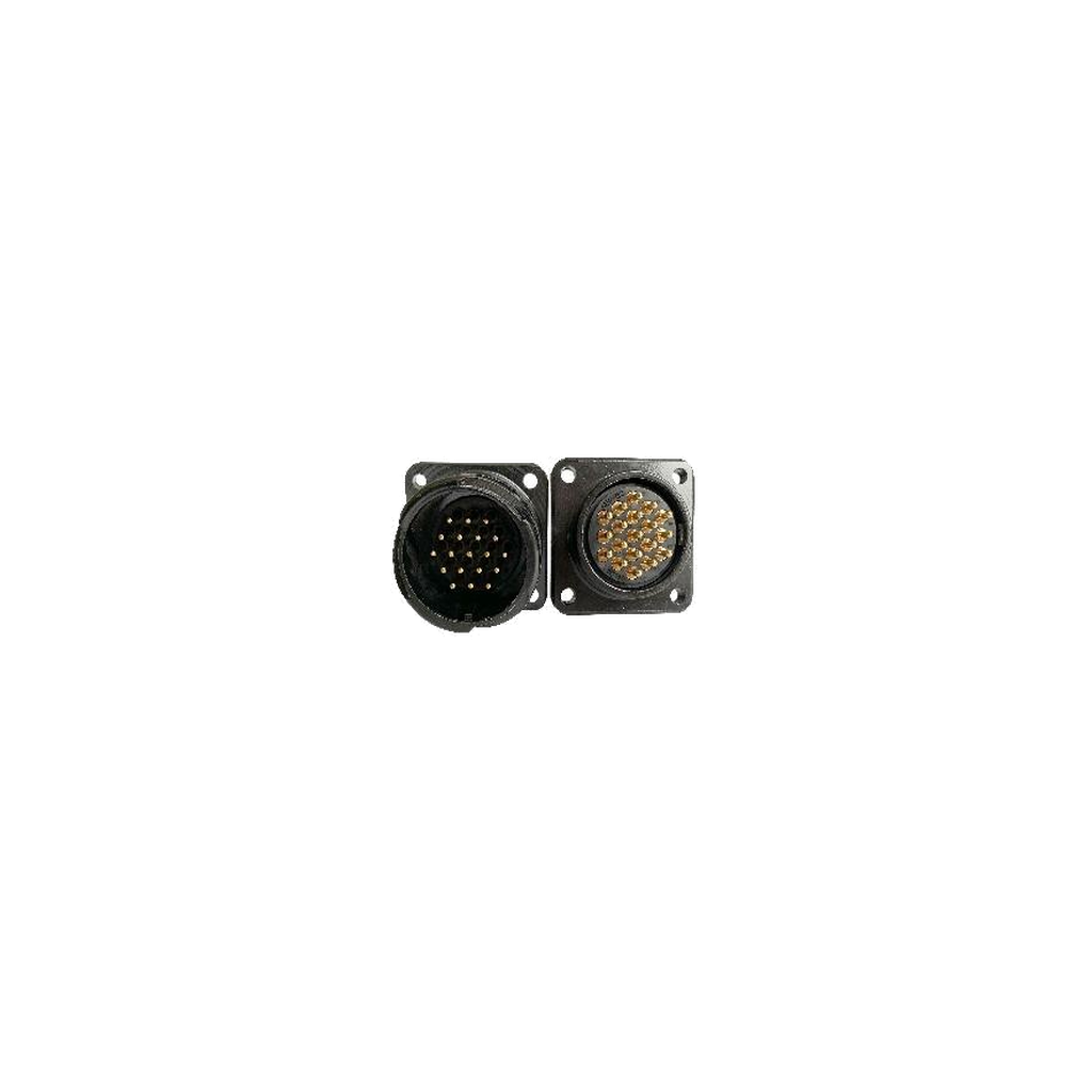 VMCABLE VM-LK019MP-Signal 19-pole male signal panel socket, genuine supplier catalogue image isolated on transparent background