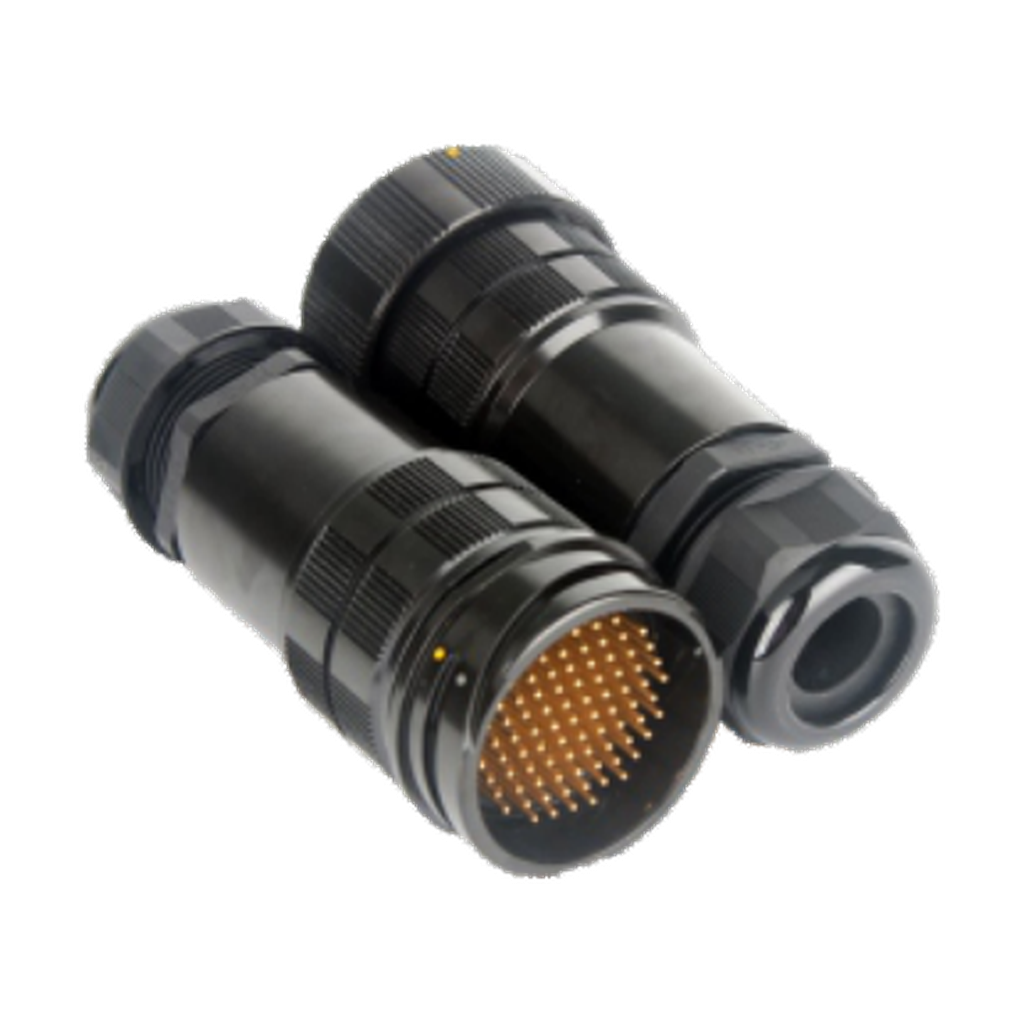 VMCABLE VM-LK085MV-Signal, 85-pole male cable socket for signal cabling, original manufacturer views isolated on transparent background