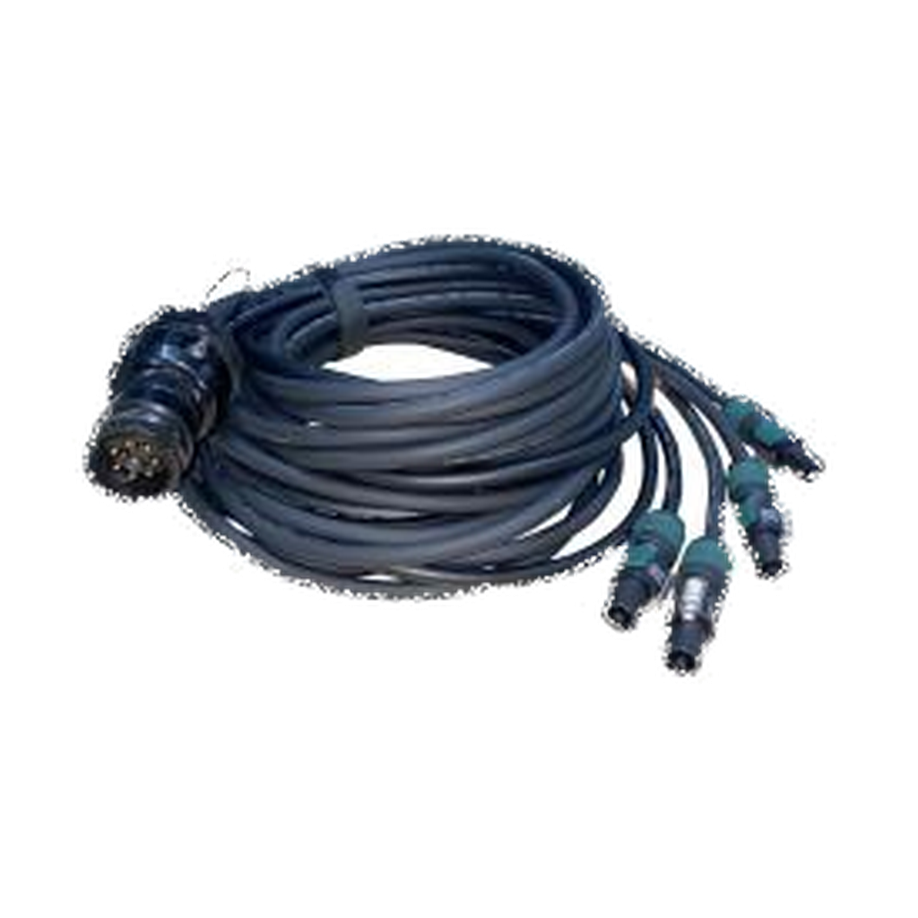 VMCABLE VM-LK240-25 IN SUB 25 m four-way speaker split cable with an 8-pole connector and four 4-pole branch connectors