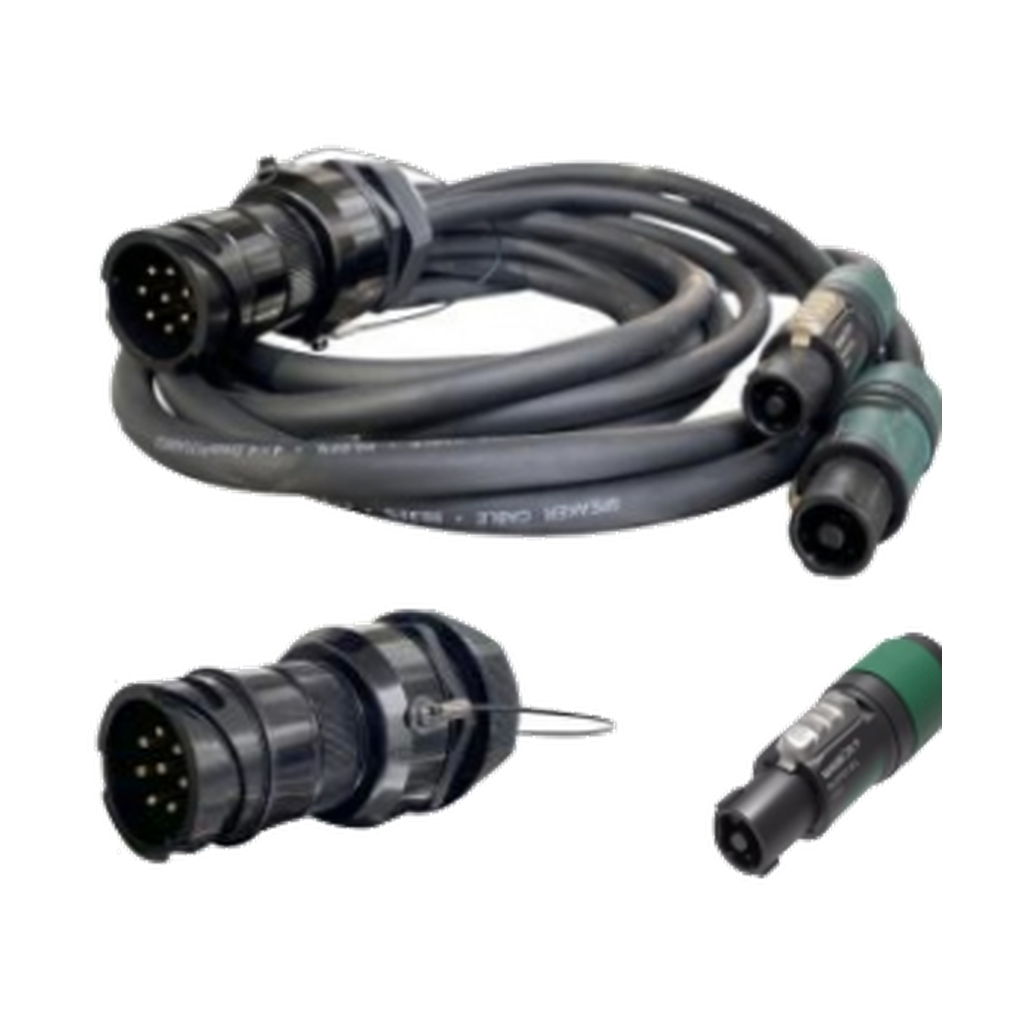 VMCABLE VM-LK440-10 IN FILL 10 m two-way speaker split cable with 8-pole male and two Neutrik four-pole connectors