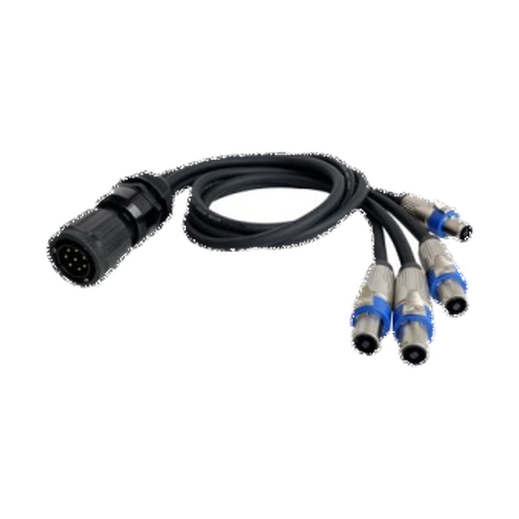 VMCABLE VM-LK4440-1 SC 1 m four-way 8-pole to four 4-pole professional speaker fan-out cable