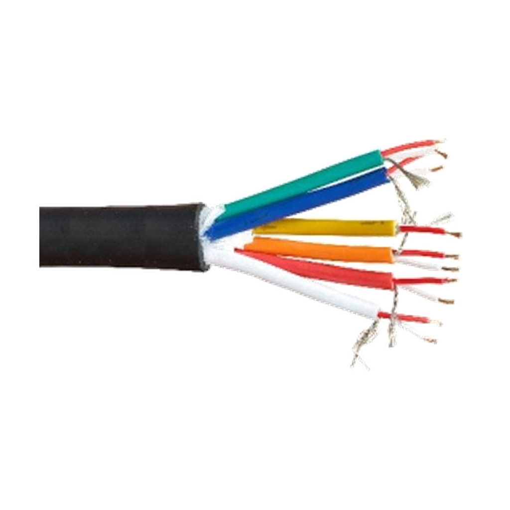 VMCABLE VM-M6B22 six-pair audio snake cable with aluminium foil shielding and color-coded internal conductors