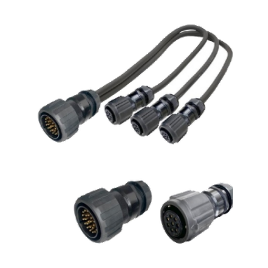 VMCABLE VM-MEV7B-3 three metre 25-pole male to three 8-pole female connector speaker fan-out