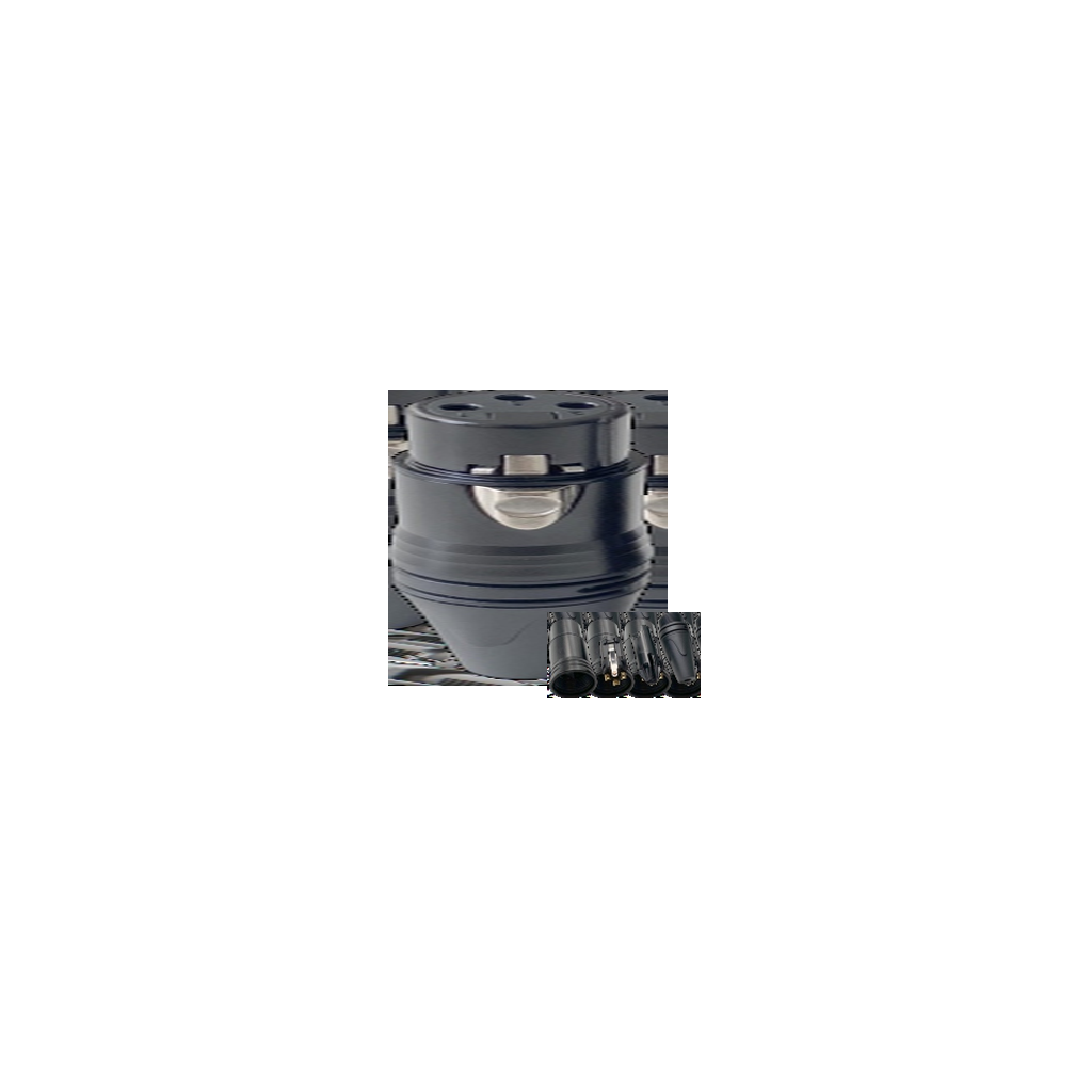 VMCABLE VM-NC3FXX-B 3-pole female XLR cable connector, genuine April 2026 supplier catalogue photo on transparent background