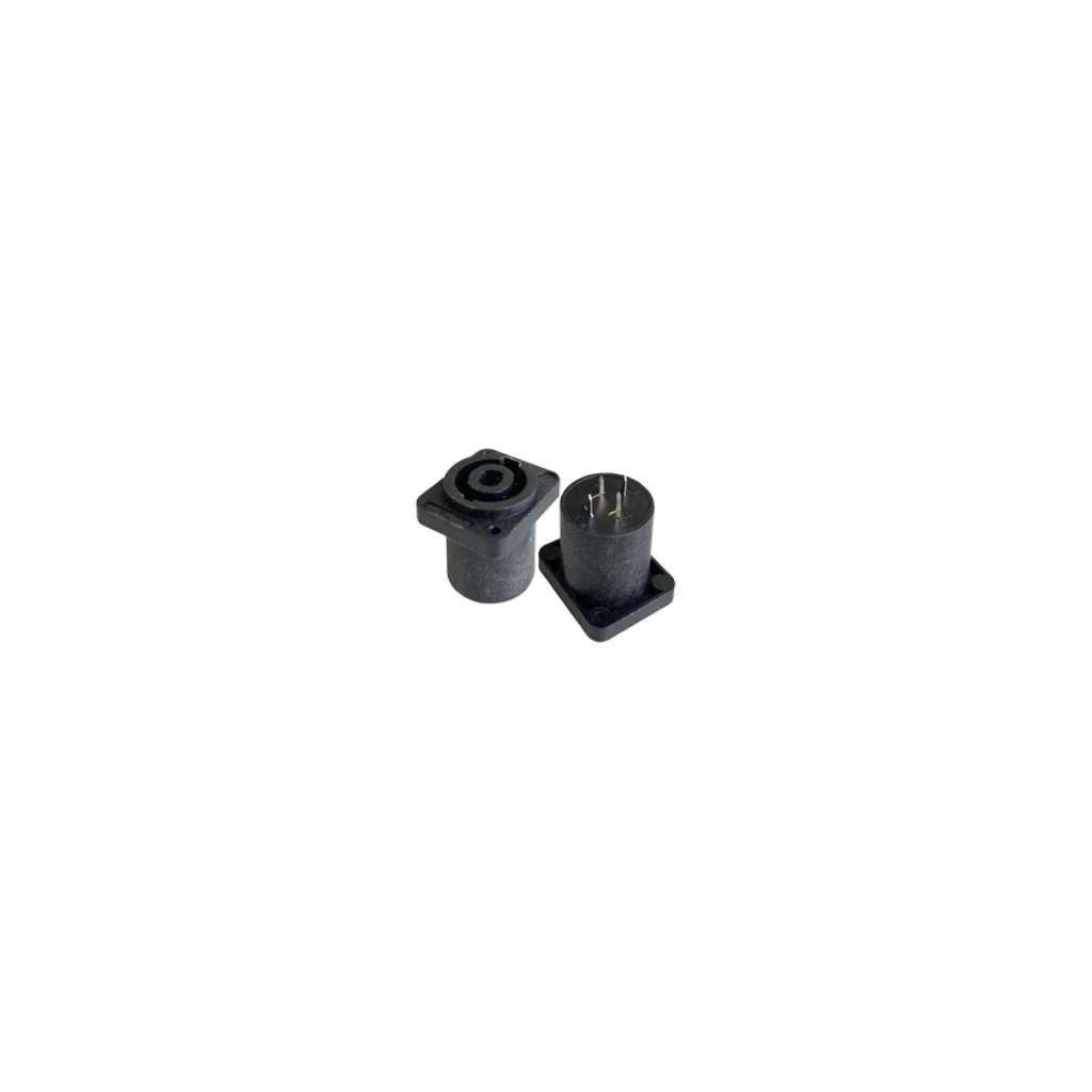 VMCABLE VM-NL4 MPXX PCB 4-pole PCB chassis socket, genuine supplier catalogue image isolated on transparent background