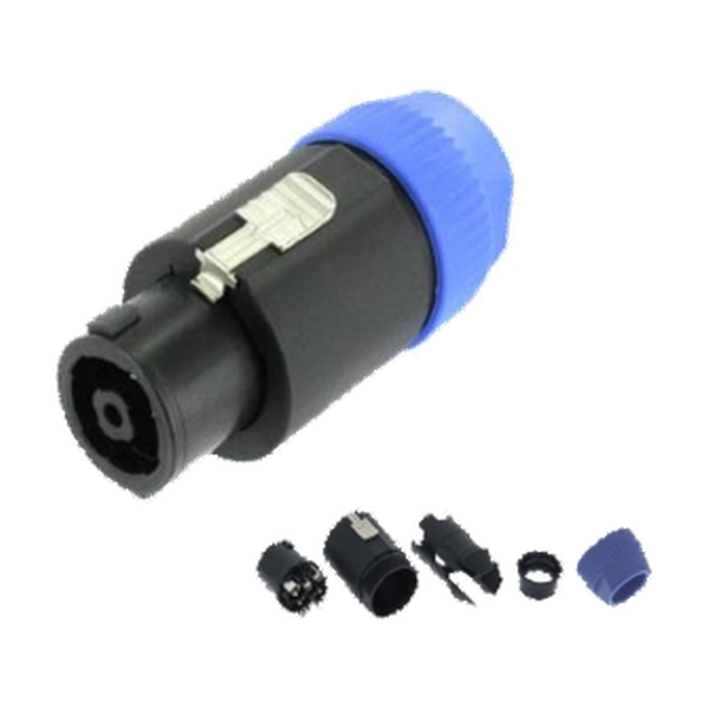 VMCABLE VM-NL8 FC eight-pole blue and black plastic cable connector for speaker wiring