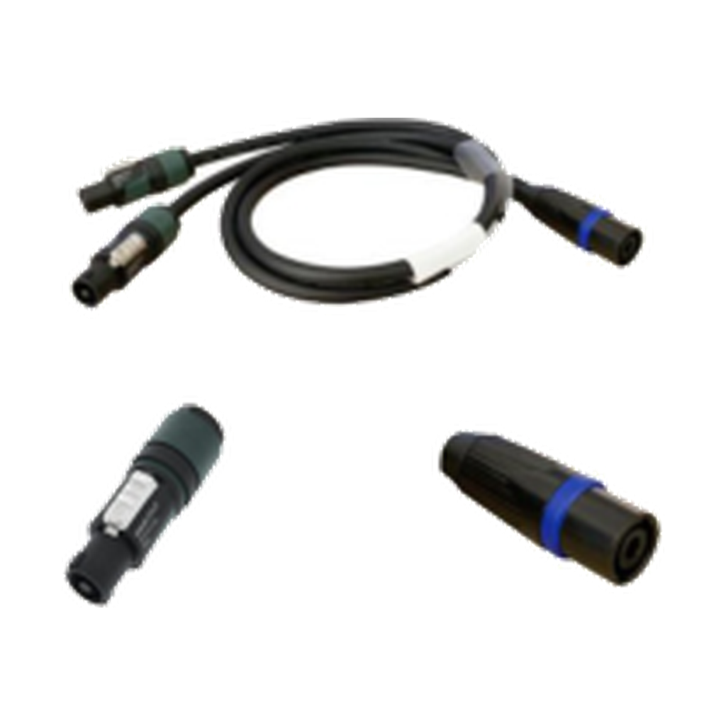 VMCABLE VM-NLT240-1 FSC, 1 m two-way speaker split cable using 2 x 2.5 mm² conductor arrangement; actual manufacturer catalogue photograph on a transparent background