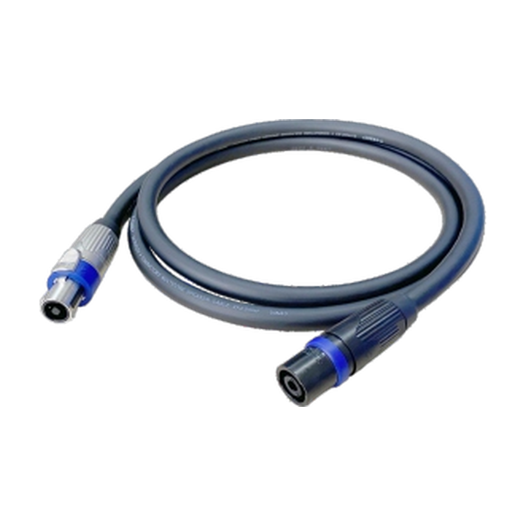 VMCABLE VM-NLT440-0.5 FMX, 0.5 m 4 x 4.0 mm2 cable, Neutrik NLT4 FXX and NLT4 MXX-BAG, isolated actual product photograph