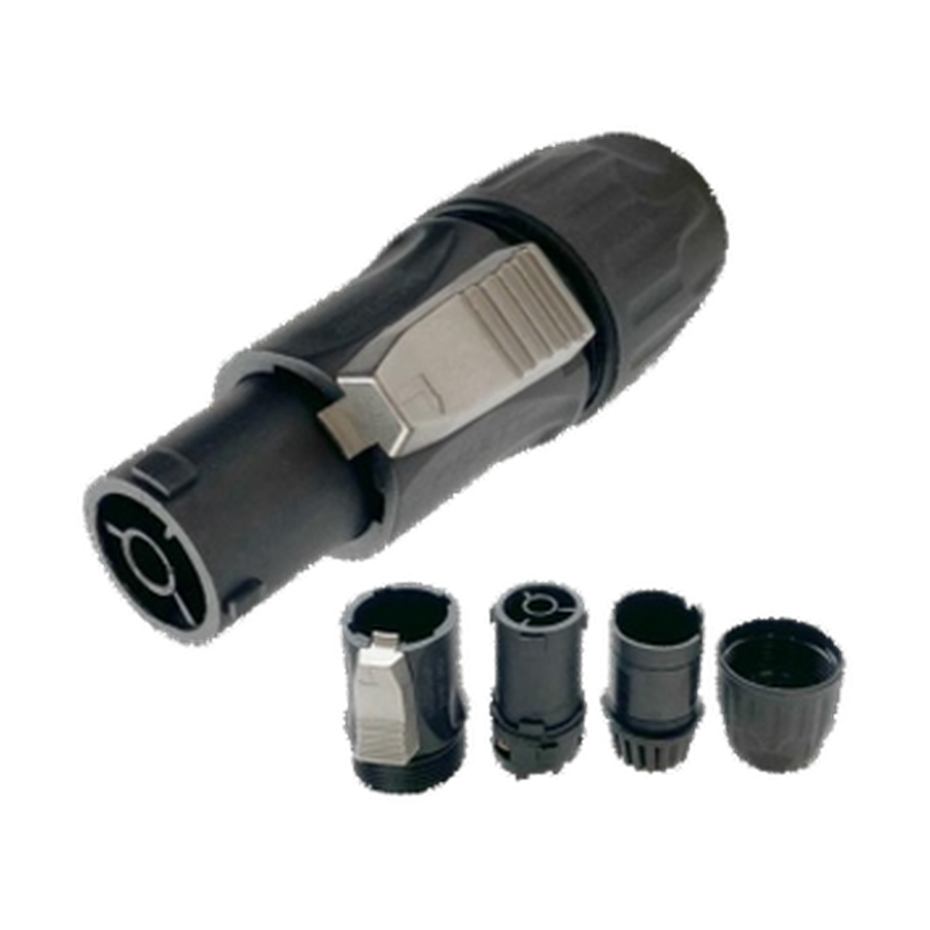 VMCABLE VM-PRATT3M-WP male three-pole power cable connector, genuine supplier catalogue image with transparent background