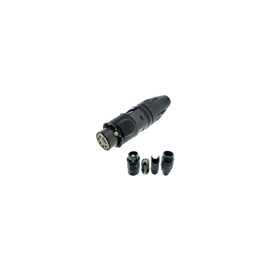 VMCABLE VM-PRATT5FXX-B 5-pole female XLR cable connector, supplier catalogue photo with transparent background