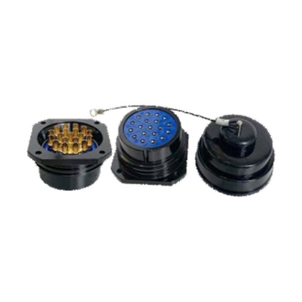 VMCABLE VM-SOCA19-FP 19-pole female socapex-compatible panel socket, authentic catalog product photo isolated on a transparent background
