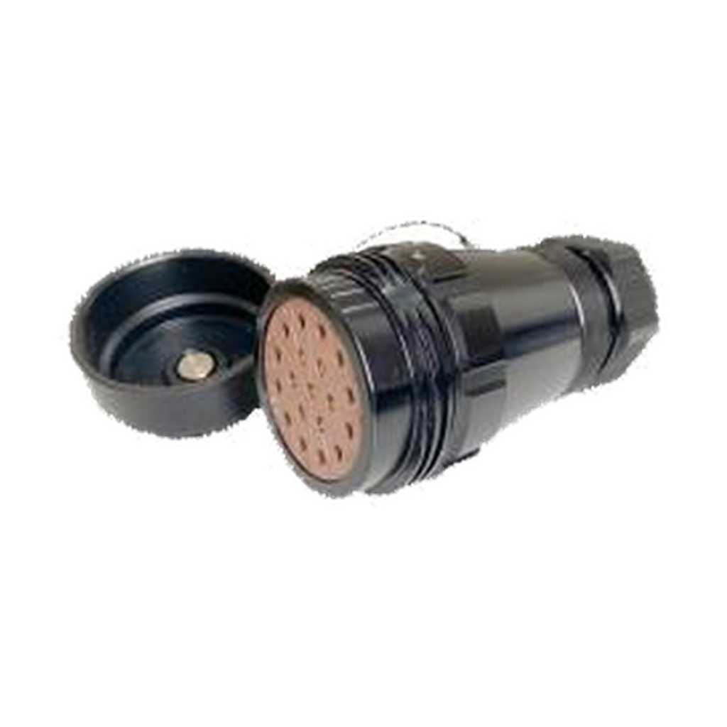 VMCABLE VM-SOCA19-WPF 19-Pole Female Socapex-Compatible Cable Socket, catalogue product image on transparent background