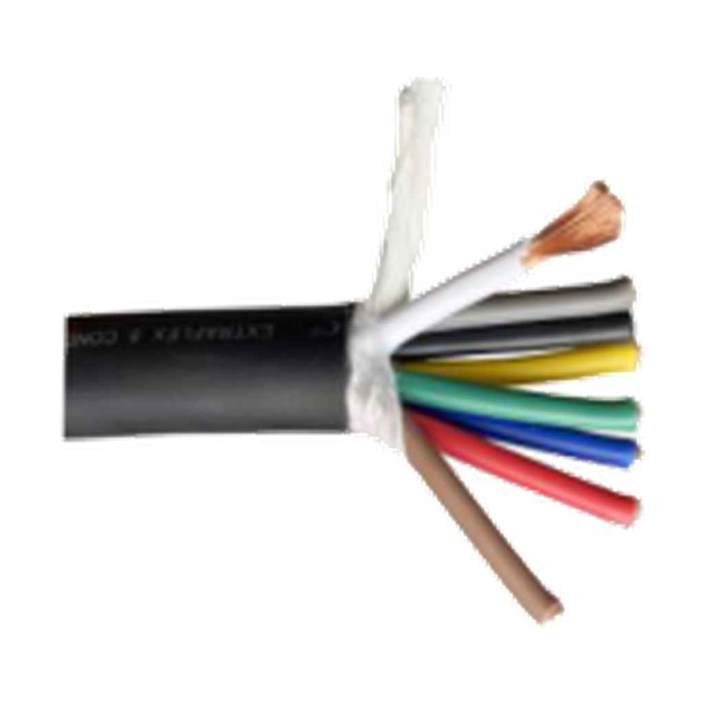 VMCABLE VM-SPM860 high-flex 8 x 6.0 mm² speaker cable, color-coded copper conductors and black PVC jacket