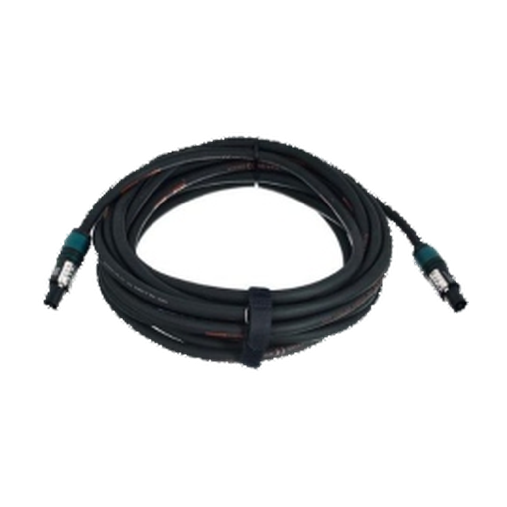VMCABLE VM-TPL425-10 LLW 10 m 4 × 2.5 mm² speaker cable fitted with two Neutrik NL4FXX-W-L four-pole connectors; manufacturer catalogue photo